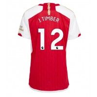 Camisa de time de futebol Arsenal Jurrien Timber #12 Replicas 1º Equipamento Feminina 2023-24 Manga Curta